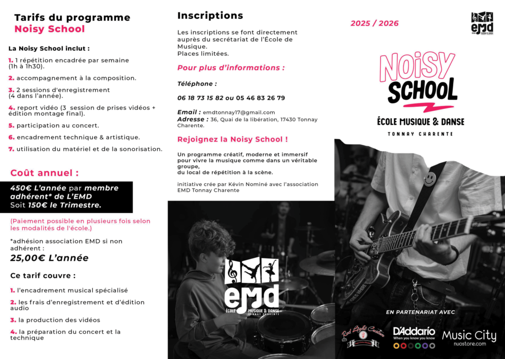 Musique en groupe tonnay charente